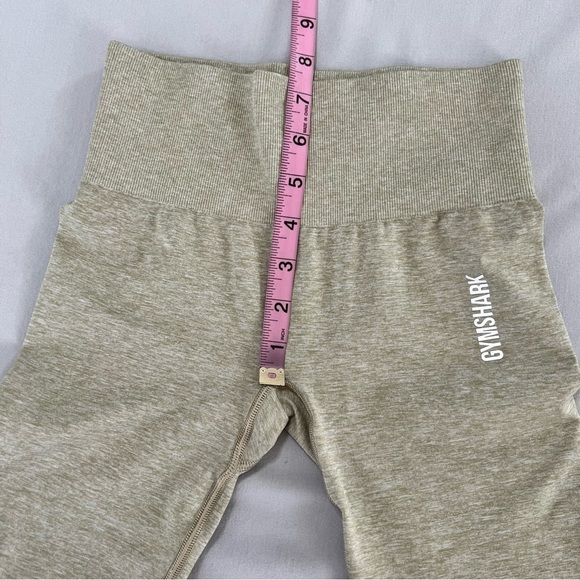 Gymshark Leggings Women XS Tan Seamless Crop Energy Athletic T - Picture 7 of 7